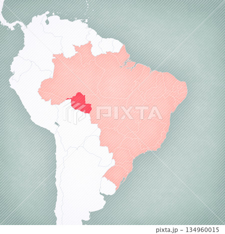 Map of Brazil - Rondonia Map of Brazil - Rondonia 134960015