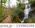 Cascata da Laja Waterfall. Peneda-Geres National Park in Portugal 134960288