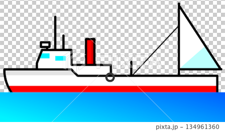 motor sailing ship 134961360