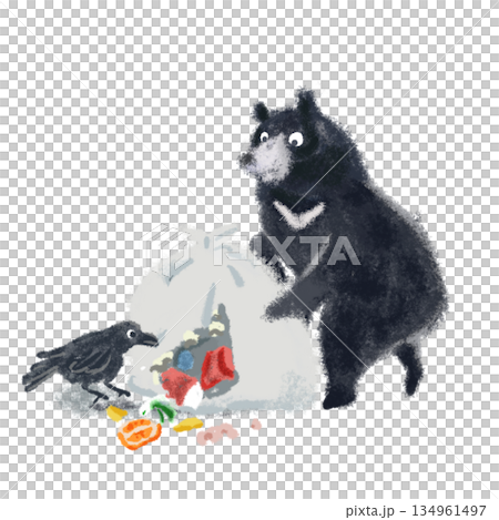 熊闖入垃圾場 熊闖入垃圾場 134961497