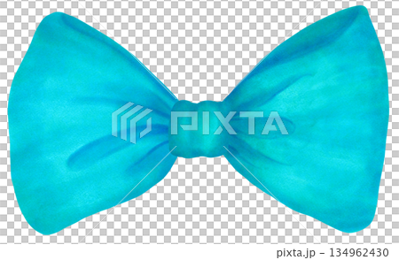Coquette Elegant Patina blue Bow tie watercolor Vintage Illustration hand painted Coquette Elegant Patina blue Bow tie watercolor Vintage Illustration hand painted 134962430