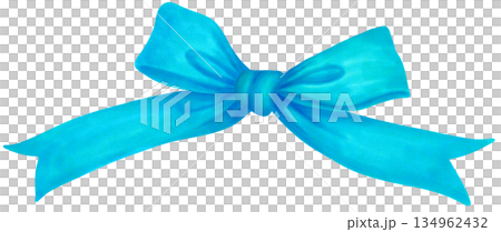 Coquette Elegant Patina blue Ribbon bow watercolor Decorative Illustration hand painted Coquette Elegant Patina blue Ribbon bow watercolor Decorative Illustration hand painted 134962432