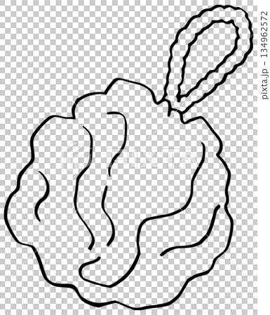 モノクロ シンプルな線画イラスト ボディ用スポンジ モノクロ シンプルな線画イラスト ボディ用スポンジ 134962572