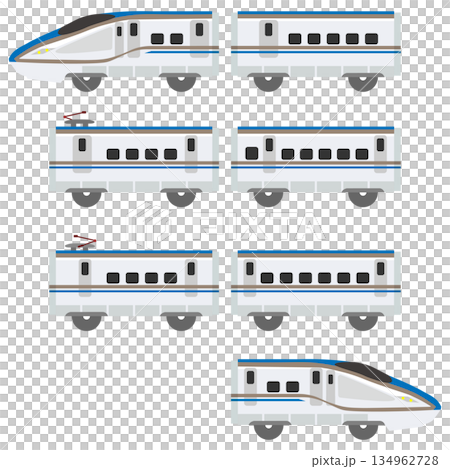 玩具風格新幹線E7/W7系列7節車廂套裝 134962728