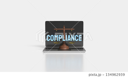 Digital Compliance and Legal Governance Technology Concept 3d render. Digital Compliance and Legal Governance Technology Concept 3d render. 134962939