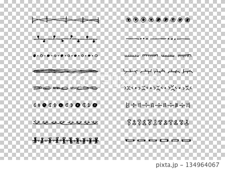 自然簡約的手繪線條套裝 9 134964067