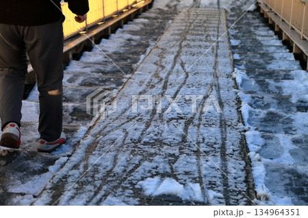 凍結した階段 凍結した階段 134964351