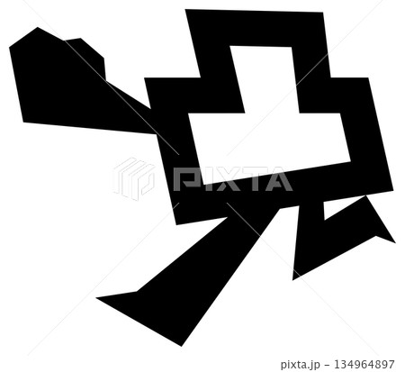 デザイン文字『凸』 134964897
