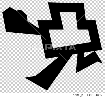 デザイン文字『凸』 134964897