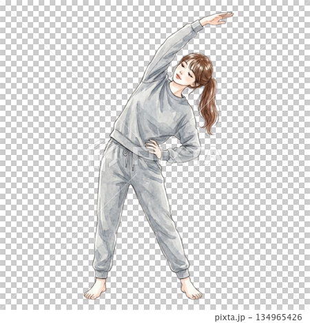 女人伸展 134965426