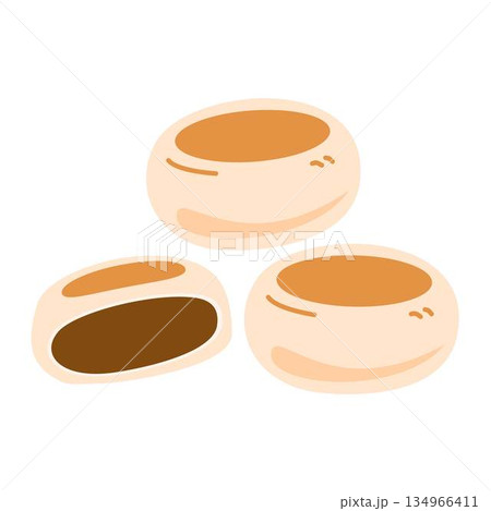 Indonesian Bakpia, Bakpia Indonesian Traditional Food, Bean Paste Pastry Indonesian Bakpia, Bakpia Indonesian Traditional Food, Bean Paste Pastry 134966411