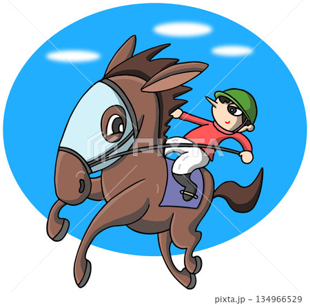 動物・人物 - 競馬・競走馬・騎手 動物・人物 - 競馬・競走馬・騎手 134966529