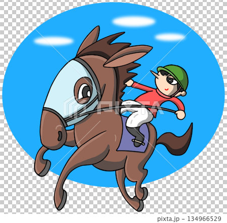 動物・人物 - 競馬・競走馬・騎手 動物・人物 - 競馬・競走馬・騎手 134966529