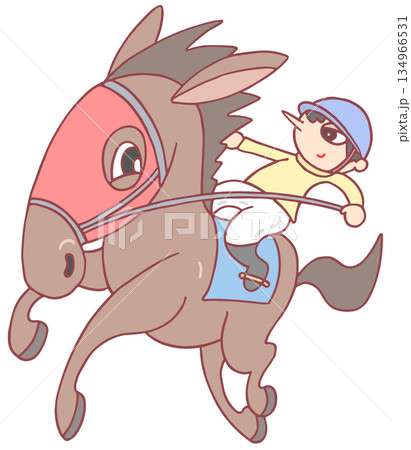 動物・人物 - 競馬・競走馬・騎手 動物・人物 - 競馬・競走馬・騎手 134966531