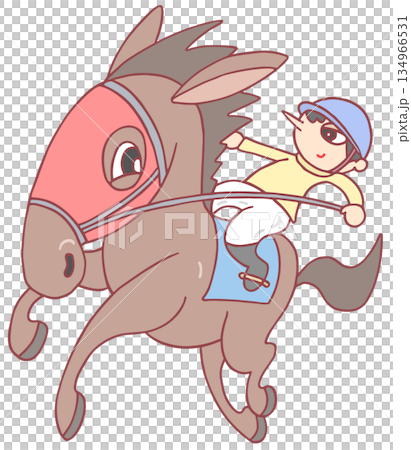 動物・人物 - 競馬・競走馬・騎手 動物・人物 - 競馬・競走馬・騎手 134966531