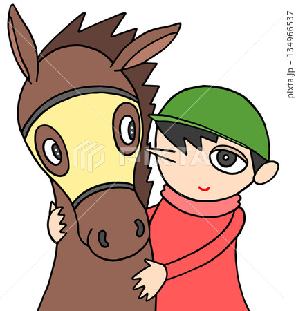 動物・人物 - 競馬・競走馬・騎手 動物・人物 - 競馬・競走馬・騎手 134966537