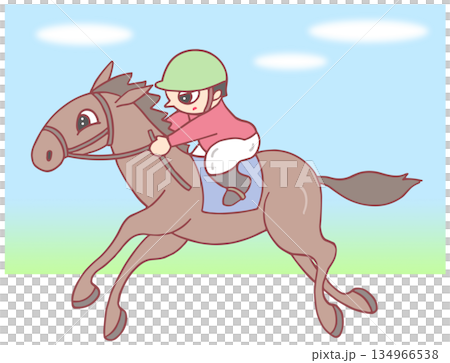 動物・人物 - 競馬・競走馬・騎手 134966538