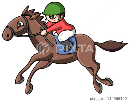 動物・人物 - 競馬・競走馬・騎手（影あり） 134966540