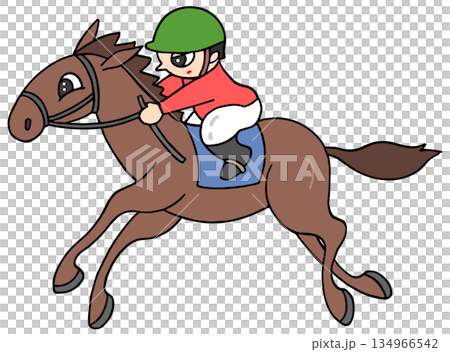 動物・人物 - 競馬・競走馬・騎手 134966542