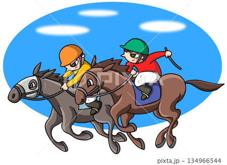 動物・人物 - 競馬・競走馬・騎手 動物・人物 - 競馬・競走馬・騎手 134966544