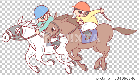 動物・人物 - 競馬・競走馬・騎手 動物・人物 - 競馬・競走馬・騎手 134966546