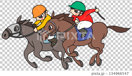 動物・人物 - 競馬・競走馬・騎手 動物・人物 - 競馬・競走馬・騎手 134966547