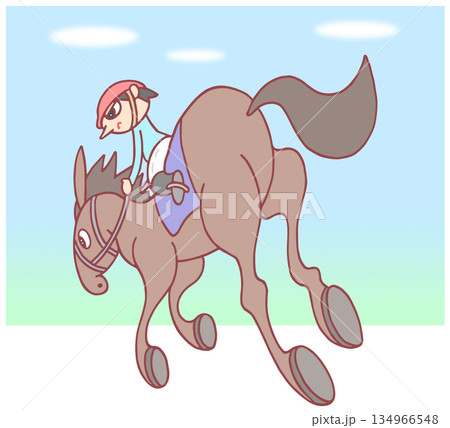 動物・人物 - 競馬・競走馬・騎手 動物・人物 - 競馬・競走馬・騎手 134966548