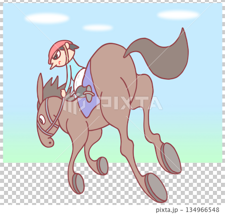 動物・人物 - 競馬・競走馬・騎手 動物・人物 - 競馬・競走馬・騎手 134966548