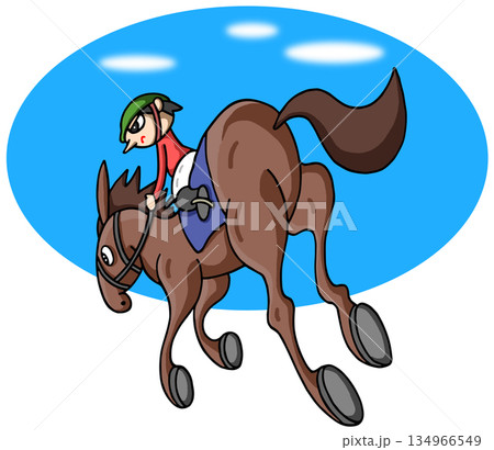 動物・人物 - 競馬・競走馬・騎手 動物・人物 - 競馬・競走馬・騎手 134966549