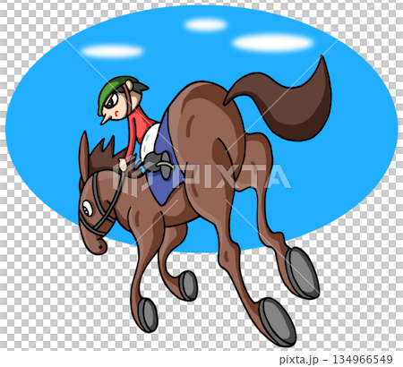 動物・人物 - 競馬・競走馬・騎手 動物・人物 - 競馬・競走馬・騎手 134966549