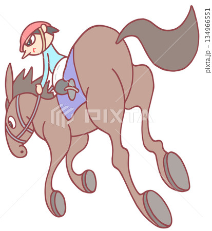 動物・人物 - 競馬・競走馬・騎手 動物・人物 - 競馬・競走馬・騎手 134966551