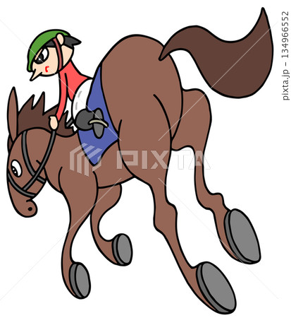 動物・人物 - 競馬・競走馬・騎手 動物・人物 - 競馬・競走馬・騎手 134966552