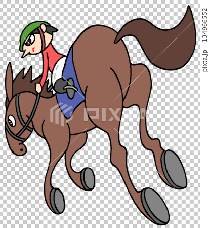動物・人物 - 競馬・競走馬・騎手 動物・人物 - 競馬・競走馬・騎手 134966552