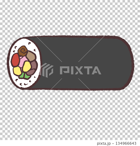 Simple ehomaki illustration Simple ehomaki illustration 134966643