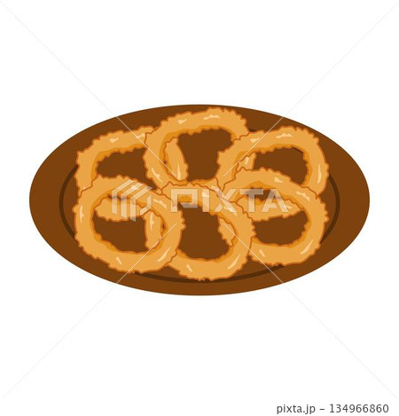 crispy Fried calamari rings, crispy calamari...のイラスト素材 [134966860] - PIXTA