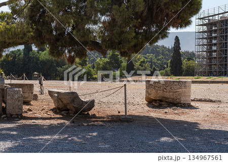 Ruins of the Temple of Olympian Zeus 134967561