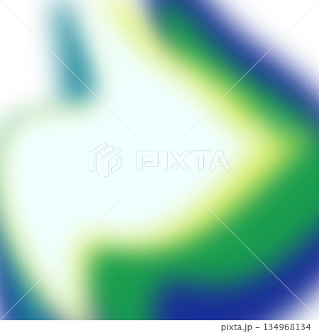 青と緑の抽象的なオーロラのグラデーション背景 134968134