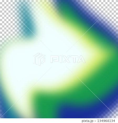 青と緑の抽象的なオーロラのグラデーション背景 134968134
