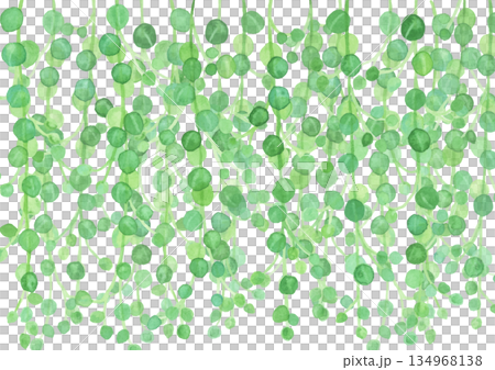 Watercolor green necklace Watercolor green necklace 134968138