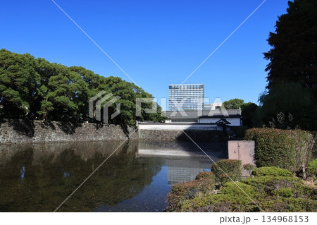 江戸城趾大手門の風景 江戸城趾大手門の風景 134968153