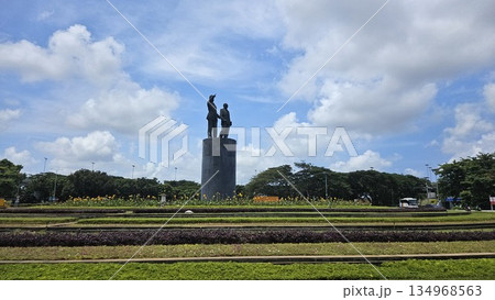 This is Soekarno-Hatta Statue at Jakarta International Airport 134968563