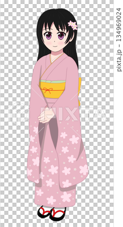 穿和服的女孩 穿和服的女孩 134969024