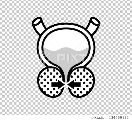 前立腺肥大のアイコンイラスト　ベクター 134969152
