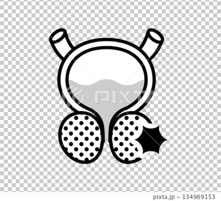 Prostate cancer icon illustration vector 134969153