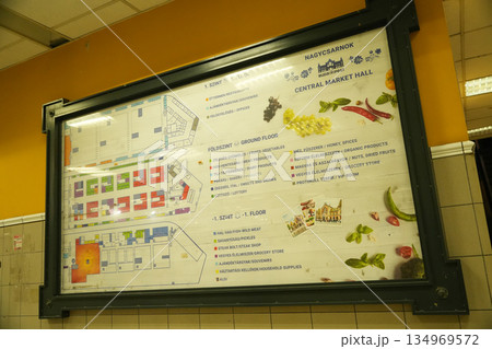 ハンガリー_ブダペスト中央市場 ハンガリー_ブダペスト中央市場 134969572