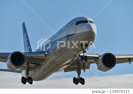 【大阪・豊中】伊丹空港で離着陸する飛行機。とてもかっこよく、いつ見てもワクワクどきどきします。 134970331