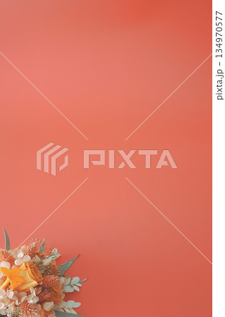 オレンジのブーケ(オレンジ背景) オレンジのブーケ(オレンジ背景) 134970577