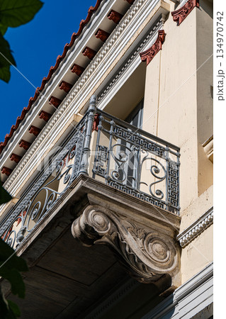 Beautiful architecture of Athens historical downtown 134970742