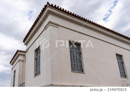 Beautiful architecture of Athens historical downtown 134970823