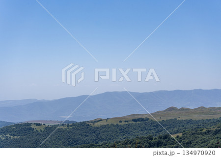 Caucasus mountain slopes landscape Caucasus mountain slopes landscape 134970920